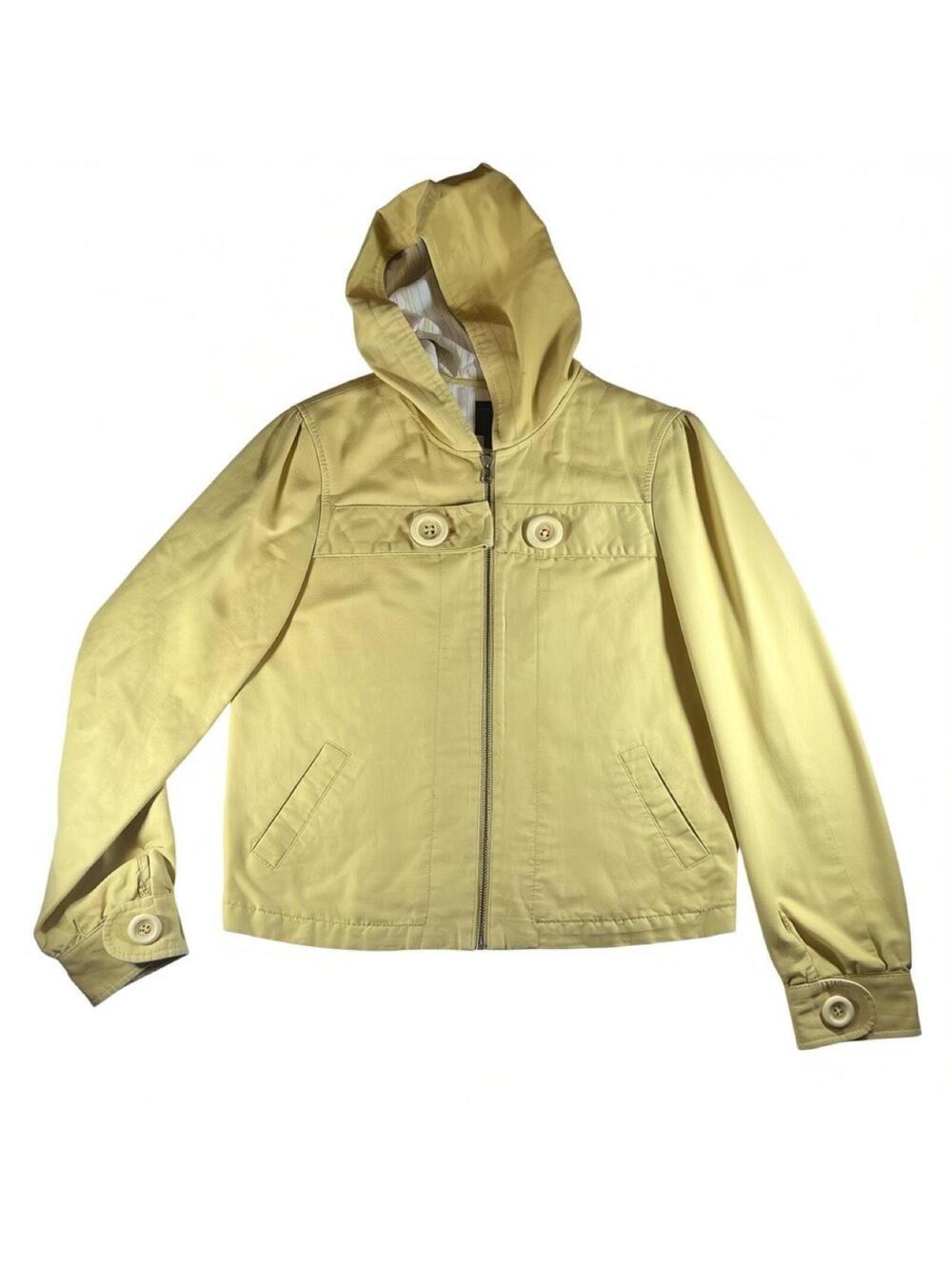 Coraline Inspired Yellow Button Rain Jacket